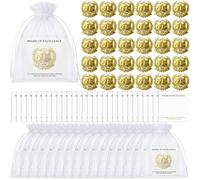 Sureio 2026 Graduation Pins Souvenir Bulk 1 Inch Student Excellence Lapel Pin with Card Organza Bag Graduation Recognition Gifts for Student, Teacher, Congrats Grad Party, One Size, Zinc, zinc alloy