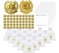 Sureio 2026 Graduation Pins Souvenir Bulk 1 Inch Student Excellence Lapel Pin with Card Organza Bag Graduation Recognition Gifts for Student, Teacher, Congrats Grad Party, One Size, Zinc, zinc alloy