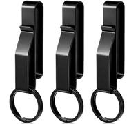 Sureio 3 Pack Duty Belt Key Holder Tactical Stealth Duty Belt Key Ring Holder Quick Release Keyring for Police and Fire Agencies (Classic)