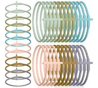 Sureio 36 Pcs Silicone Cross Bracelets Bulk Christian Jesus Bracelets Colorful Stackable Rubber Wrist Accessories Graduation Friendship Religious Gift for Women Men (Earth Color)