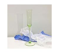 SUREK Beautiful Green Wine Glasses Long Stem Glass Champagne Glasses for Red and White Wine Cocktail glass personalise