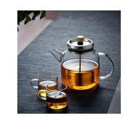 SUREK Large capacity glass teapot home filter pull lever tea maker with handle tea kettle tea set tea making container