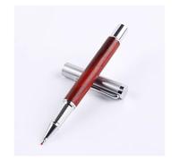 SUREK Wood Pens Vintage 0.5mm Black Gel Pens Optimal Flow No Skips For Journaling Note Taking Office School Supplies(Rot)