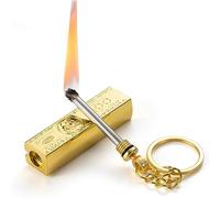 SUREKYA Eternal match key chain lighter, metal fire lighter, waterproof atomizing igniter, men's gift retro lighter, fuel lighter with gift box light