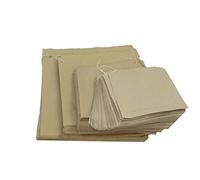 SURELOCK 100 10" x 10" Brown Kraft Paper Bags | Eco-Friendly, Disposable, Drawstring Closure, Square Shape, No Plastic, Home Kitchen Food Storage, Grocery Takeaway, Picnic, School, Office Lunch Bags