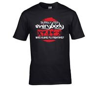 Surely Not Everybody Was Kung Fu Fighting T-Shirt (Medium Black)