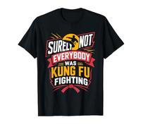 Surely Not Everybody was Kung Fu Fighting Value Graphic T-Shirt, Men, Black, XL