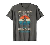 Surely Not Everybody was Kung Fu Fighting Vintage Men T-Shirt, Men, Asphalt Grey, X-Large