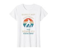 Surely Not Everybody was Kung Fu Fighting Vintage Men T-Shirt, Women, White, Medium