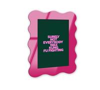 Surely Not Everyone Typography Wall Art - Magenta Rounded Acrylic Wall Frame, 16x24 - Sculptural Dimensional Wall Art - Modern Decor by NOTORIART