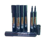 SureMark Drywipe Black Box of 10 | Whiteboard Pens | Dry erase Markers | Ideal for Schools & Offices