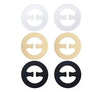 SUREMATE Bra Clips for Straps Racerback Conceal Bra Strap Clips Cleavage Control for Women- 6 Piece (Round, UN)