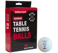 Sureshot Matthew Syed Superior Table Tennis Balls (12 pack)