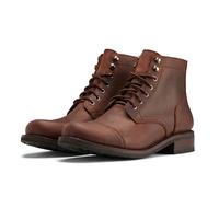SUREWAY 6" Men's Lace-up Ankle Boots - Cap Toe, Captain Genuine Leather Lace up Chukka Boots for Men,Classic Comfort Oxford Style Footwear, Arizonam Adobe, 8 UK