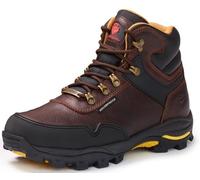 SUREWAY Men's 6" Soft/Steel Toe Heavy Duty Waterproof Work Boot - Leather,Lace Up,Oil/Slip Resistant Dual-Density Comfortable EH Construction Industrial Ankle Safety Men Work Boots,Roofing, Hunting