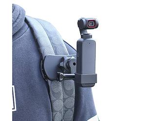 SUREWO 360° Rotation Backpack Strap Mount Quick Clip Mount with Expand Frame Compatible with DJI Osmo Pocket,Osmo Pocet 2