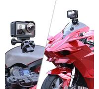 SUREWO Aluminum Motorcycle Windshield Clip Mount for Go pro,Motorcycle Quick Release Clamp Clip Mount Compatible with Go pro Hero 13/12/11/10/9/8/7,DJI Action 5 Pro 4 3 2 and More