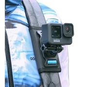 SUREWO Backpack Shoulder Strap Mount with Adjustable Shoulder Pad Compatible with GoPro Hero 13/12/11/10/9/8/7/6/5/4,DJI Osmo Action 5 pro/4/3,AKASO/Crosstour and Most Action Cameras