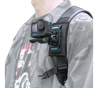 SUREWO Bag Backpack Shoulder Strap Mount with Universal Ball J Hook Compatible with GoPro Hero 13/12/11/10/9/8/7/(2018)/6/5 Black,DJI Osmo Action 5 Pro/4/3 and More Action Cameras