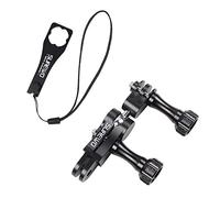SUREWO Ball Joint Mount,Aluminum Swivel Arm Mount Compatible with Gopro Hero 13,12,11,10/9/8/7/(2018)/6/5 Black,DJI Action 5 Pro/4/3,AKASO and Most Action Cameras