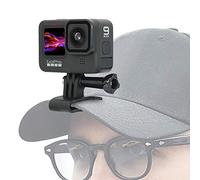 SUREWO Baseball Hat Clip Mount Baseball Cap Clamp Quick Release Mount Compatible with GoPro Hero 13 12 11 10 9 8 7 6 5 Black,DJI Osmo Action 5 pro/4/3/2,AKASO/Crosstour/Campark and More