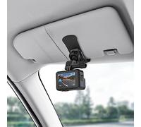 SUREWO Car Sun Visor Mount, Quick Clip Sun Visor Mount with Universal Ball J Hook Compatible with GoPro Hero 11 10 9 8 7 6 5 Black,DJI Osmo Action 3,AKASO/Crosstour/Campark and Most Action Camera
