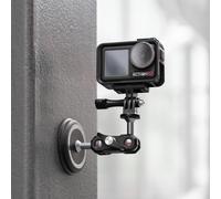 SUREWO Magnetic Camera Mount for Go Pro,Strong Magnetic Mount Stand with 360° Rotation Magic Arm Compatible with Go Pro Hero 13 12 11 10 9 8 7 Black,DJI Osmo Action 6/5 Pro/4/3 and More