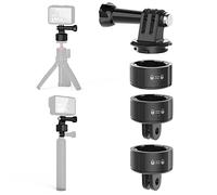 SUREWO Quick Release Base Mount Kit for Go Pro,Magnetic Suction & Swivel Lock Adapter Compatible with Go Pro Hero 13 12 11 10 9 8 7 6 5 Black,DJI Osmo Action 3/4/5 and More