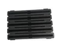 Surf 10 Inch Black Longboard Fin Box 5pcs Plastic FCS Centre Fins(Black)