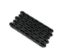 Surf 10 Inch Black Longboard Fin Box 5pcs Plastic FCS Centre Fins(Black new)