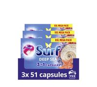 Surf 3 in 1 Deep Sea Laundry Washing Detergent Capsules joy-infused fragrance with natural essential oils lasting up to 12 hours in wear for