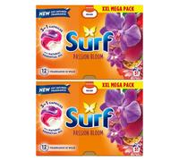 Surf 3 In 1 Laundry Washing Detergent Capsules Passion Bloom, 102 Washes, 2Pk