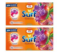 Surf 3 In 1 Laundry Washing Detergent Capsules Passion Bloom, 52 Washes, 2Pk