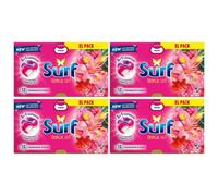 Surf 3 In 1 Laundry Washing Detergent Capsules Tropical Lily, 144 Washes, 4Pk