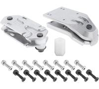Surf and Rail Adapter Trucks Surf Skate Trucks Aluminum Alloy Skateboard Rail Adapter Waterborne Surf Skate Adapter Longboard Decks Adapters (White)