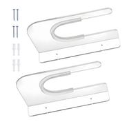 Surf Board Wall Mounts Floating Clear Acrylic Storage Organizer | Surfboard Wall Mount Rack for Skateboards, Snowboards, Garage, Living Room, Bedroom