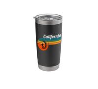 Surf California Beach Vintage Retro Surf Stainless Steel Insulated Tumbler