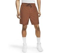 SURF CUZ Mens 5 Inch Shorts Casual Workout Shorts Classic Fit Multi-Pocket Golf Flat Front Shorts Quick Dry Hybrid Short, Brown, X-Large