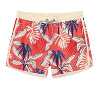 SURF CUZ Mens Swim Trunks 5" Swim Shorts Vintage Bathing Suits with Mesh Lining 80s 90s Retro Swimwear Board Shorts, 02 Banana Tree, M