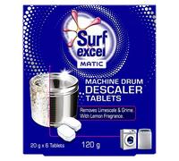 Surf Excel Washing Machine Descaler Tablets, 120g Pack, 6 x 20g Tablets, White