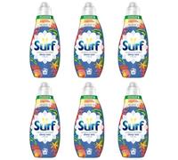 Surf Fabric Softener & Conditioner Deep Sea 648ml Laundry Liquid Detergent 24 Washes Long Lasting Fresh Fragrance with Natural Essential Oils Clothes Care & Freshness Pack of 6