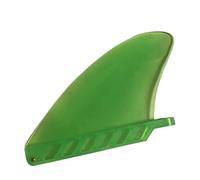 Surf Fins, 4.6 Inch Soft Fin With Screw, Soft Flex Center Fin, White Water Fin Safety Flex Soft Replacement for Longboard SUP Stand Up Paddleboard green