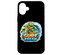 Surf Freak Funny Surfing Lover Surfer Quote Surfboard Saying Case for iPhone 16 Plus