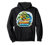 Surf Freak Funny Surfing Lover Surfer Quote Surfboard Saying Pullover Hoodie