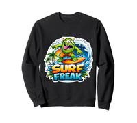 Surf Freak Funny Surfing Lover Surfer Quote Surfboard Saying Sweatshirt
