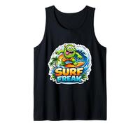Surf Freak Funny Surfing Lover Surfer Quote Surfboard Saying Tank Top