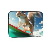 Surf Guinea Pig Pattern Laptop Sleeve 13 Inch Shockproof Protective Notebook Sleeve Travel Laptop Bag for Men Women