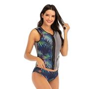 Surf Jacket with Zipper, Swim Vest, Anticollision Swimsuit for Swimming Surfing Water Sports for 30-230Lbs Adult/Youth/Kids(GRAY)
