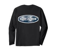 Surf Junkie Funny Surfer Quote Surfing Saying Joke Slogan Long Sleeve T-Shirt
