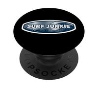 Surf Junkie Funny Surfer Quote Surfing Saying Joke Slogan PopSockets Adhesive PopGrip